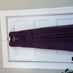 David's bridal plum bridesmaid dress size 0